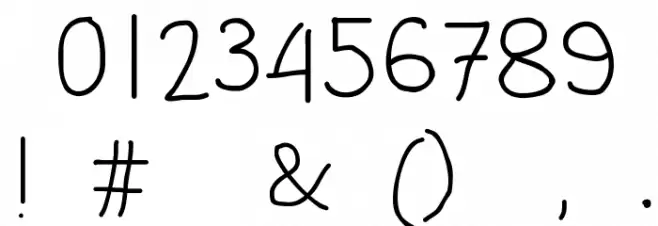 Jangan Bersedih Font OTHER CHARS