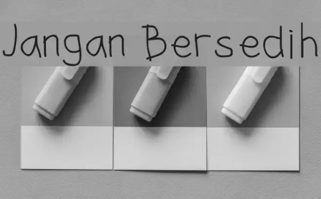 Jangan Bersedih Font examples