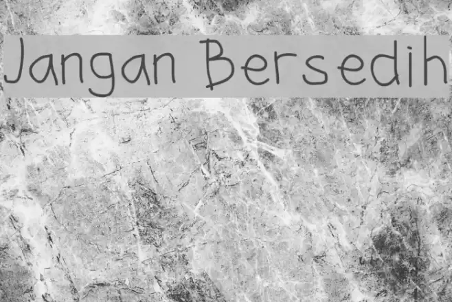 Jangan Bersedih Font examples