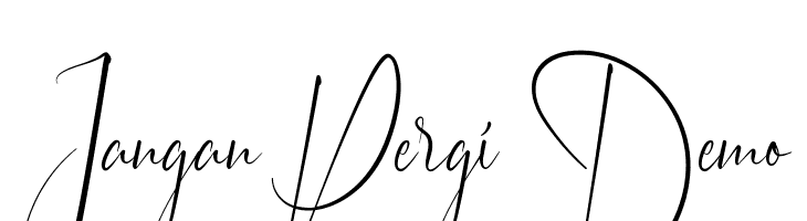 Jangan Pergi Demo  font caratteri gratis