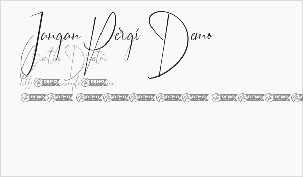 Jangan Pergi Demo Business Card