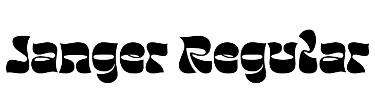 Janger Regular  font caratteri gratis