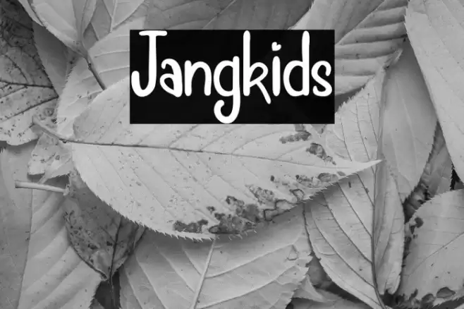 Jangkids Font examples