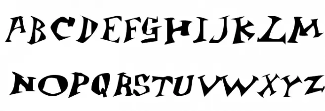Jangly Bounce Schriftart Groß