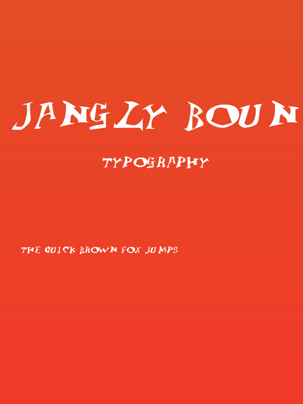 Jangly Bounce Poster