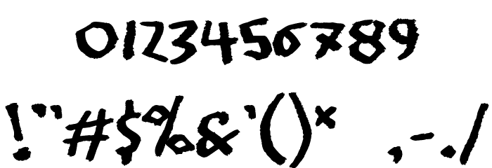 Jangly walk Font OTHER CHARS