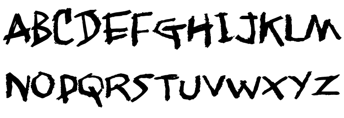Jangly walk Font LOWERCASE