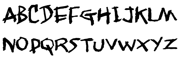 Jangly walk Font LOWERCASE