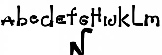 JanglyChief Font Alte caractere
