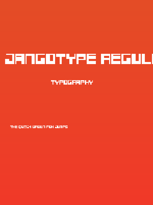 Jangotype Regular Poster