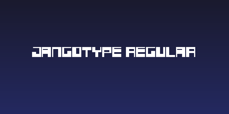 Jangotype Regular Social Header