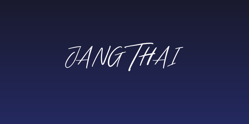 Jangthai Social Header