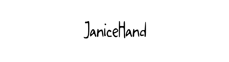 JaniceHand  font caratteri gratis
