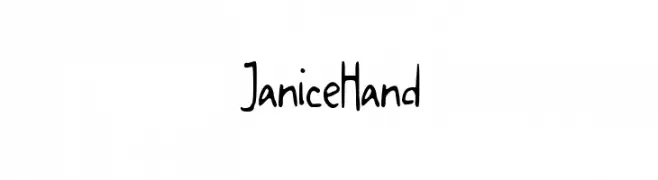 JaniceHand  Fuentes Gratis Descargar
