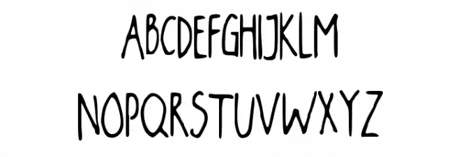 JaniceHand フォント 大文字