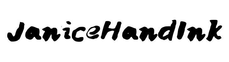 JaniceHandInk  Free Fonts Download