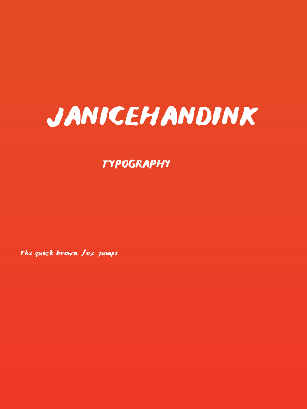 JaniceHandInk Poster