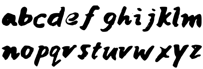 JaniceHandInk Font LOWERCASE