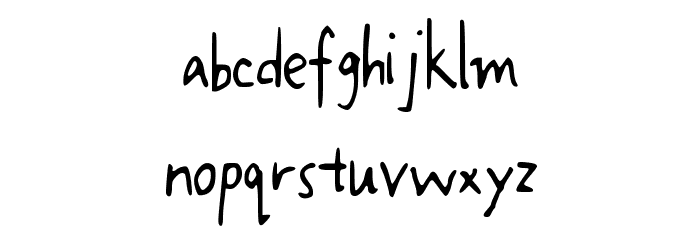 JaniceHand Font LOWERCASE