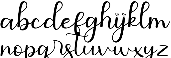 Janiella Font LOWERCASE