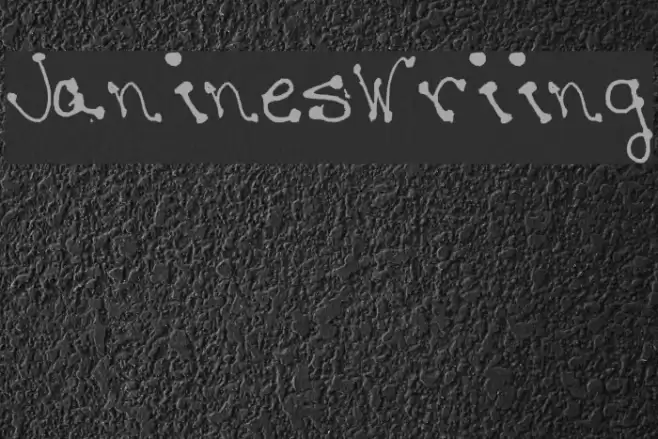 Janine-s-Writing Font examples
