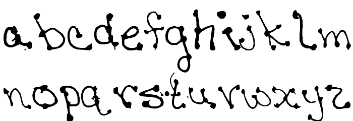 Janine-s-Writing Font LOWERCASE