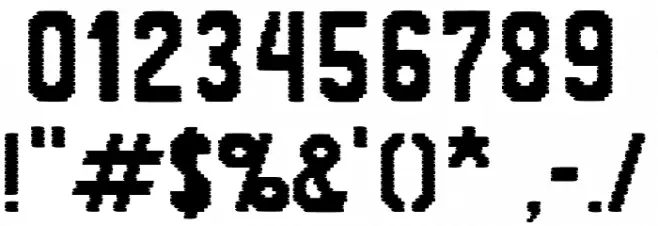 Janinos juosta Font OTHER CHARS