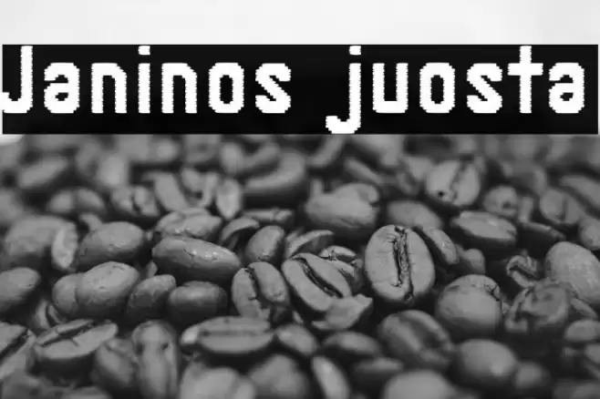 Janinos juosta Font examples