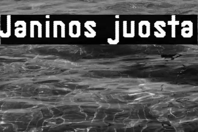 Janinos juosta Font examples