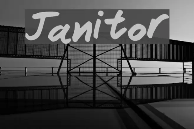 Janitor Font examples