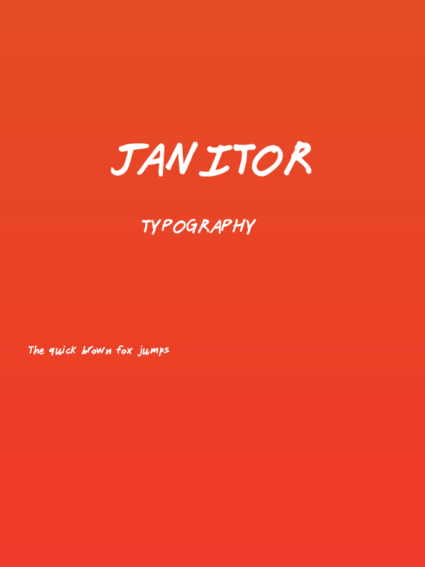 Janitor Poster