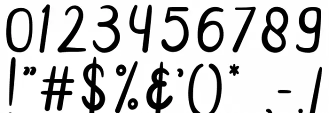 Janji Cinta Font OTHER CHARS