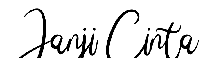 Janji Cinta  Frei Schriftart Herunterladen