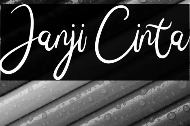 Janji Cinta Font examples