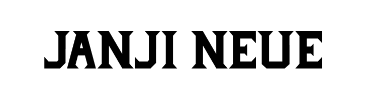 Janji Neue  font caratteri gratis
