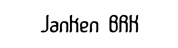 Janken BRK  Descarca Fonturi Gratis