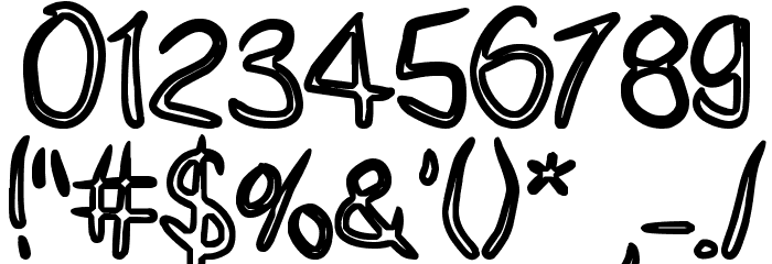 Janky Font OTHER CHARS