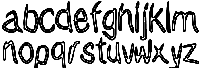 Janky Font LOWERCASE