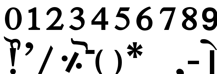 Janmeja2000J フォント その他の文字