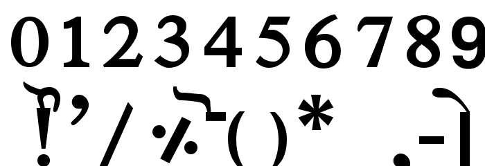 Janmeja2000W Normal Font OTHER CHARS