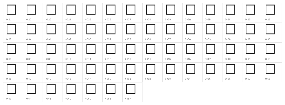 Janmeja2920A2 Character Map