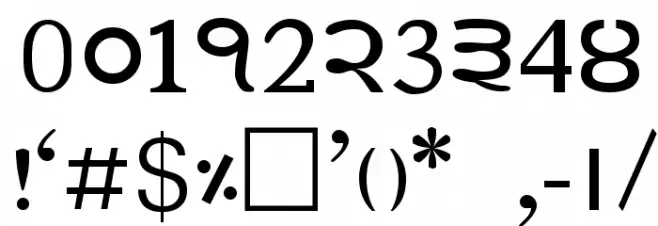 JanmejaSort1 Font OTHER CHARS