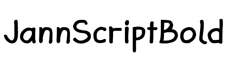 Jann Script Bold  Frei Schriftart Herunterladen