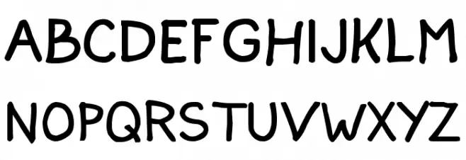 Jann Script Bold 字体 大写