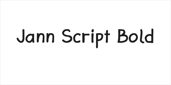 Jann Script Bold Logo