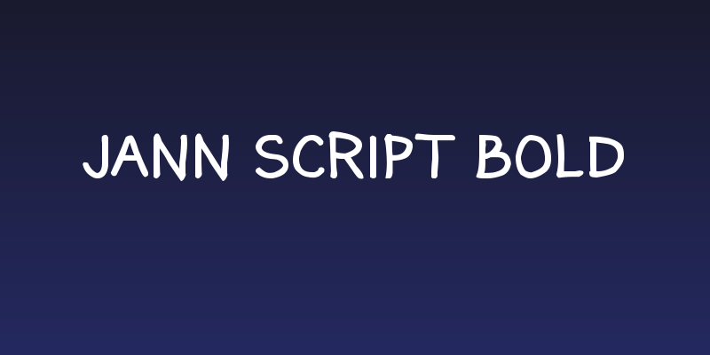 Jann Script Bold Social Header