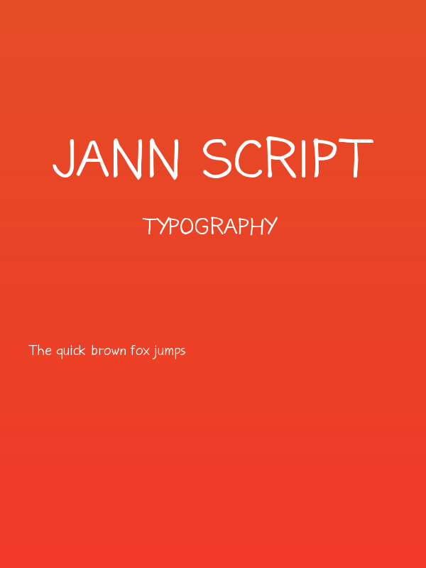 Jann Script Poster