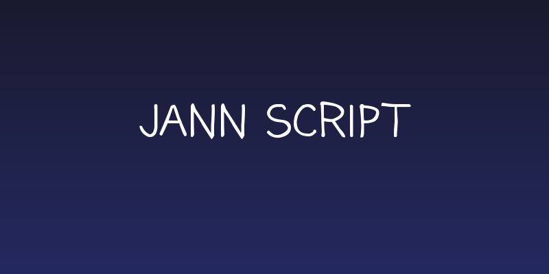 Jann Script Social Header