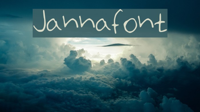Jannafont Font examples