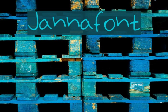 Jannafont Font examples